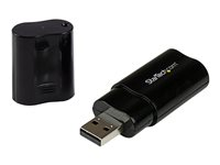 Tarjeta de Sonido Estéreo USB Externa Adaptador Conversor - Negro ICUSBAUDIOB