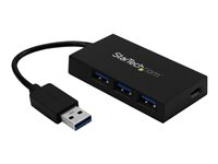 Startech.com Hub USB 3.0 de 4 Puertos - Hub USB Tipo-A con 1 Puerto USB-C y 3 Puertos USB-A - Alimentación por Bus USB - Hub Adaptador USB 3.2 Gen 1 (5Gbps) - Ladrón USB Portátil HB30A3A1CFB