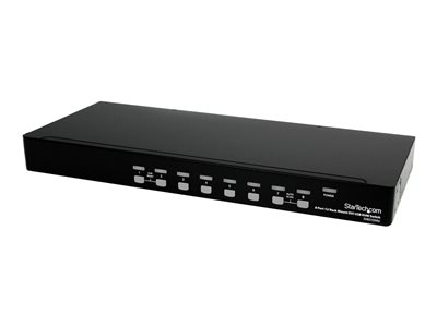 Conmutador Switch KVM 8 Puertos de Vídeo DVI USB 2.0 USB B - 1U Rack Estante SV831DVIU