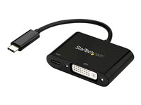 Startech.com Adaptador Gráfico Externo USB-C a DVI con Entrega de Potencia - Adaptador de Vídeo Externo USBC - USB Tipo C 1920x1200 CDP2DVIUCP
