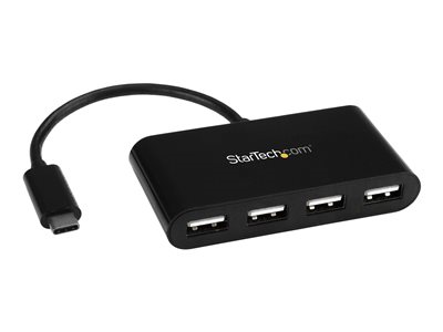 Startech.com Hub Concentrador USB-C a USB A de 4 Puertos - Ladrón Adaptador USB Tipo C a USB A de 4 Puertos - USB 2.0 ST4200MINIC