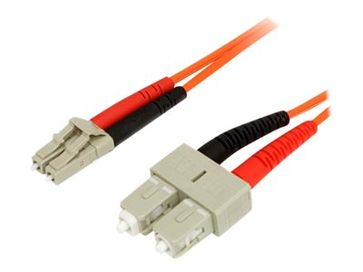 Startech.com Cable Adaptador de Red de 1m Multimodo Dúplex Fibra Óptica LC-SC 62,5/125 - Patch Duplex FIBLCSC1