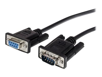 Cable 2m Extensión Directo Straight Through Serie Serial RS232 Vídeo EGA DB9 Macho a Hembra MXT1002MBK