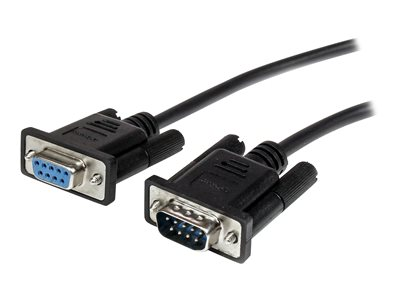 Startech.com Cable 2m Extensión Directo Straight Through Serie Serial RS232 Vídeo EGA DB9 Macho a Hembra MXT1002MBK