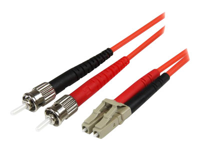 Cable Adaptador de Red de 1m Multimodo Dúplex Fibra Óptica LC-ST 50/125 - Patch Duplex 50FIBLCST1