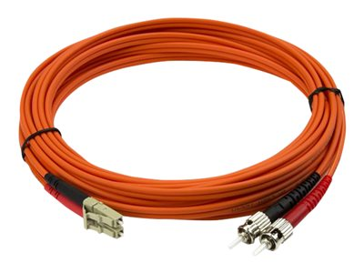 Cable Adaptador de Red de 5m Multimodo Dúplex Fibra Óptica LC-ST 50/125 - Patch Duplex 50FIBLCST5
