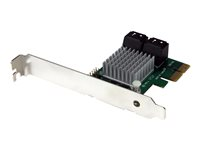 Startech.com Tarjeta Controladora PCI Express 2.0 de 4 Puertos SATA III de 6Gbps RAID con Enlace HyperDuo para SSD - Adaptador PCIe a SATA3 PEXSAT34RH