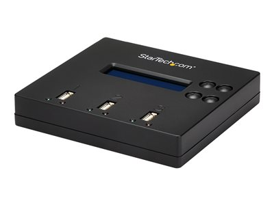 Startech.com Clonador Autónomo 1:2 para Memorias USB - Copiador de Unidades de Memoria USB - Copia Sector por Sector de Sistema y Ficheros - 1,5 GB/min - Borrado de 3 Pasos - Pantalla LCD USBDUP12