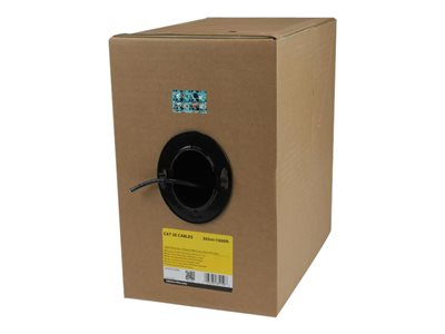 Startech.com Bobina de Cable de Red Ethernet Cat5e a Granel - 304,8m - Sólido - CMR - Negro - Se Ajusta a TAA WIR5ECMRBK
