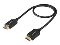 Startech.com Cable de 50cm HDMI 2.0 Certificado Premium con Ethernet - HDMI de Alta Velocidad Ultra HD de 4K a 60Hz HDR10 - para Monitores o TV UHD HDMM50CMP