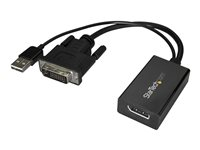 Startech.com Adaptador DVI a DisplayPort Alimentado por USB - Conversor DVI a DisplayPort - Convertidor DVI-D a DP - 1920x1200 DVI2DP2