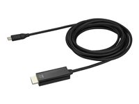Startech.com Cable de 3m USB C a HDMI - Cable Adaptador de Vídeo USB Tipo C a HDMI 2.0 4K de 60Hz - Compatible con Thunderbolt 3 - Portátil a Monitor HDMI - Modo Alt DP 1.2 HBR2 - Negro CDP2HD3MBNL