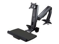 Brazo de Soporte de Pie y Sentado - Brazo Ajustable de Montaje en Escritorio de Pie o Sentado para Un Monitor VESA de hasta 27" - Ergonómico Articulado para Escritorio de Pie ARMSTSCP1