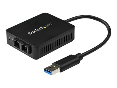 Startech.com Adaptador Conversor USB 3.0 a Fibra Óptica 1000BaseSX SC Multimodo 550m Transceiver USB US1GA30SXSC
