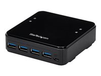 Startech.com Switch Conmutador USB 3.0 (5Gbps) 4x4 para Compartir Dispositivos Periféricos HBS304A24A