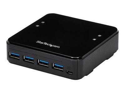 Startech.com Switch Conmutador USB 3.0 (5Gbps) 4x4 para Compartir Dispositivos Periféricos HBS304A24A
