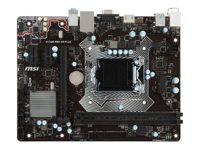 MSI H110M PRO-VH PLUS - placa base - micro ATX - LGA1151 Socket - H110 911-7A15-002