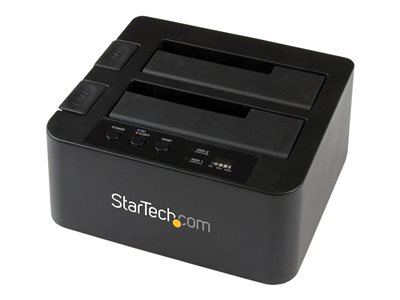 Startech.com Duplicador USB 3.0 (5Gbps) o eSATA de Discos Duros de 2 Bahías, Independiente, Clonador Copiador de SSD o HDD SATA III de 2,5/3,5", Estación de Acoplamiento de HDD SDOCK2U33RE
