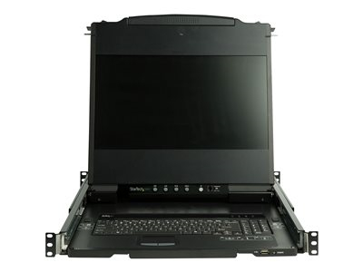 Startech.com Consola KVM de Doble Carril HD 1080p para Rack de Servidores - Teclado QWERTY - KVM de 1 Puerto DVI/VGA con Monitor LCD de 17" - Switch KVM 1U con Cables - USB - MTBF 44230 RKCOND17HD