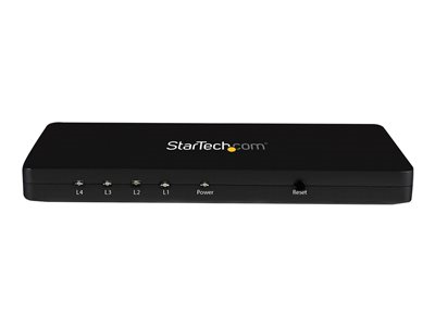 Startech.com Divisor HDMI de 4 Puertos de Vídeo 4K - Splitter Multiplicador 1x4 HDMI de Aluminio Sólido - 4K @ 30 Hz ST124HD4K