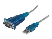Startech.com Cable Adaptador USB a Serie RS232 de 1 Puerto Serial DB9 - Macho a Macho ICUSB232V2