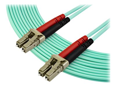 Startech.com Cable de 7m de Fibra Óptica Multimodo OM3 LC a LC UPC - Full Duplex 50/125µm - para Redes de 100G - LOMMF/VCSEL - Pérdida Baja al Insertar <0.3dB - Cable LSZH A50FBLCLC7
