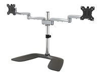 Startech Soporte VESA de Escritorio para Dos Monitores - Soporte Ergonómico para Pantallas hasta 32" con Montaje VESA - Soporte Articulado Autoportante - Altura ajustable - Plata ARMDUALSS