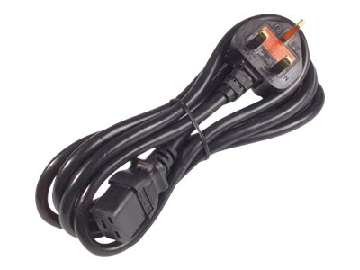 Pwr Cord, 16A, 200-240V, C19 to UK Plug AP9895