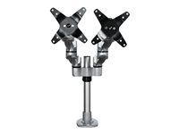 Startech.com Brazo Articulado Prémium para Dos Monitores de hasta 27" (8Kg) - Soporte VESA de Altura Ajustable - Montaje Mordaza/Ojal en Escritorio - con Rotación, Inclinación y Giro - Plata ARMDUALPS