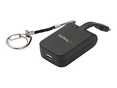 Startech.com Adaptador Convertidor Compacto USB C a Mini DisplayPort - Conversor USB Tipo C a mDP 1.4 8K 60Hz/4K con Llavero con Modo Alt DP (HBR3 HDR DSC) - Compatible con Thunderbolt 3 CDP2MDPFC
