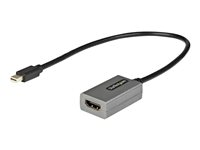 Startech.com Adaptador Mini DisplayPort a HDMI - 1080p - Monitor/pantalla mDP 1.2 a HDMI - Dongle Convertidor Mini DP a HDMI - Cable de 30cm - Versión Mejorada de MDP2HDMI MDP2HDEC