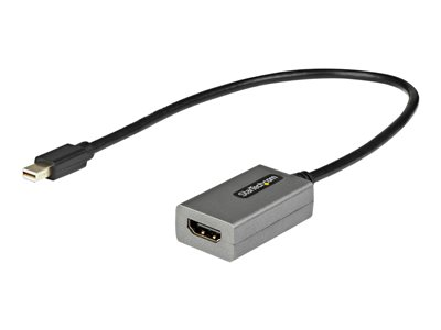 Startech.com Adaptador Mini DisplayPort a HDMI - 1080p - Monitor/pantalla mDP 1.2 a HDMI - Dongle Convertidor Mini DP a HDMI - Cable de 30cm - Versión Mejorada de MDP2HDMI MDP2HDEC