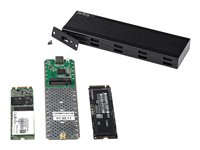 Startech.com Caja Externa USB-C de 10Gbps a NVMe M.2 or SSD SATA M.2 - Carcasa de Aluminio Portátil para SSD NGFF M.2 PCIe/SATA - con Cables USB C y USB A - USB Tipo C - Soporta 2230/2242/2260/2280 SM2E1BMU31C