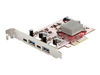 Startech.com Tarjeta PCIe de 4 Puertos USB - Tarjeta de Expansión PCI Express USB de 10Gbps con 2 Controladores - 2 Puertos USB-C y 2 Puertos USB-A (USB 3.2 Gen 2) - Tarjeta PCI-e USB/USB-C PEXUSB312A2C2V