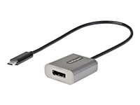 Startech.com Adaptador USB C a DisplayPort - Conversor USB Tipo C a DisplayPort 1.4 de 8K/4K 60Hz - Convertidor de Vídeo Tipo Dongle USBC a DP para Monitor - Funciona con Thunderbolt 3 - Cable de 30cm CDP2DPEC