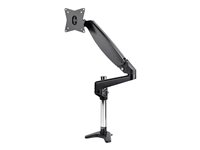Startech.com Brazo de Soporte de Escritorio para Un Monitor VESA de hasta 32" o Ultraancho de 49" 8kg - Base para 1 Monitor de Movimiento Articulado y Altura Ajustable - Grommet o Mordaza ARMPIVOTE2