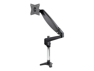 Startech.com Brazo de Soporte de Escritorio para Un Monitor VESA de hasta 32" o Ultraancho de 49" 8kg - Base para 1 Monitor de Movimiento Articulado y Altura Ajustable - Grommet o Mordaza ARMPIVOTE2