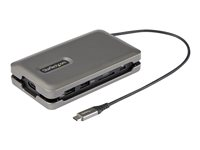 Startech.com Adaptador Multipuertos USB-C - USB Tipo C a HDMI 2.0 4K a 60Hz - Hub Ladrón USB de 2 Puertos de 10Gbps - con PD de Paso de 100W - GbE - SD/MicroSD - Mini Docking Station DKT31CSDHPD3