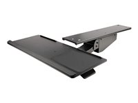 Startech.com Bandeja para Teclado y Ratón para Debajo del Escritorio - de 30cm x 78cm - de Altura Ajustable - Soporte Ergonómico para Teclado y Mouse con Soporte para las Muñecas - Giro e Inclinación KBTRAYADJ2