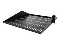 Estante Ventilado 2U para Rack de Servidores - Bandeja Universal Voladiza de Montaje Central para Rack de 19" - Capacidad de 91kg - de 20" de Profundidad SHELF-2U-20-CENTER-V