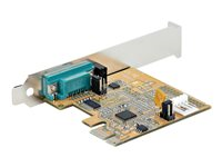 Startech.com Tarjeta PCI Express Serie de 1 Puerto, Tarjeta de Interfaz PCIe a Serie RS232 (DB9), Tarjeta Serial, UART 16C1050, Perfil Bajo y Completo, Retención COM, Win/Linux 11050-PC-SERIAL-CARD