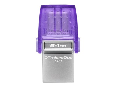 Kingston 64GB DataTraveler microDuo 3C 200MB/s dual USB-A + USB-C DTDUO3CG3/64GB
