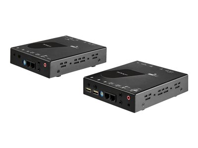 Startech.com Extensor KVM HDMI KVM por IP - HDMI 4K 30Hz y USB 2.0 por IP, LAN o Ethernet CAT5e/CAT6 (100m/330ft) - Kit Extensor para Transmisor/Receptor/Conmutador/Switch KVM Remoto SV565HDIP