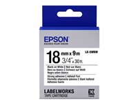Epson Cinta adhesiva resistente - LK-5WBW cinta adhesiva resistente negra/blanca 18/9 C53S655012