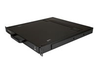 Consola KVM de Montaje en Rack - Teclado QWERTY - KVM para Rack de Servidores de 1 puerto VGA con Monitor LCD de 17" - Switch KVM 1U con Cables y Hardware - USB - MTBF 50000 RKCONS1701