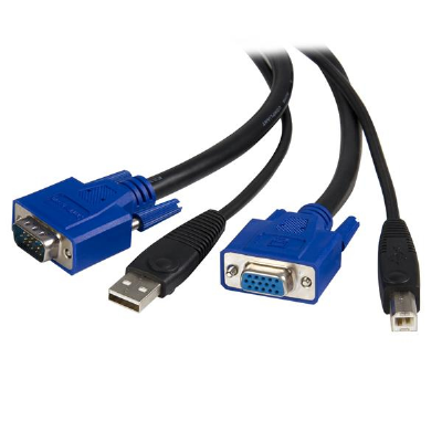 Startech.com Cable de 3m KVM USB Universal 2 en 1 SVUSB2N1_10