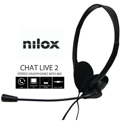 NILOX AURICULARES DOBLE JACK CON MICROFONO PC NXCM0000004