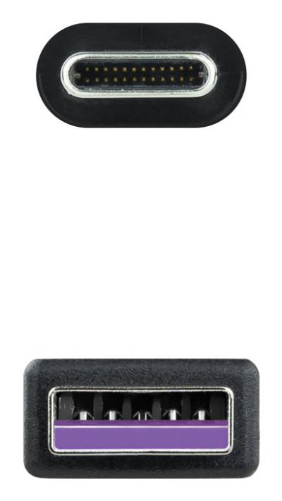 NANO CABLE Cable USB-C 2.0 60W 3A, USB-C/M-USB-C/M, Blanco, 2 m 10.01.6002-CO