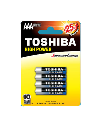 TOSHIBA LR03GCP BP-4 R03ATPACK12