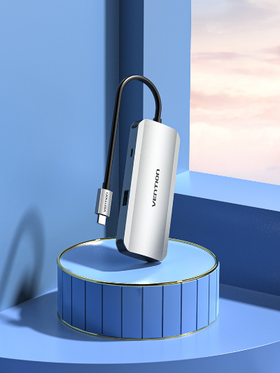 VENTION Hub USB Tipo-C Vention TNAHB/ 4xUSB/ 1xMicroUSB PD TNAHB